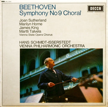 Ludwig van Beethoven, Joan Sutherland, Marilyn Horne, James King (3), Martti Talvela, Wiener Staatsopernchor, Hans Schmidt-Isserstedt, Wiener Philharmoniker : Symphony No 9 'Choral' (LP, RP)