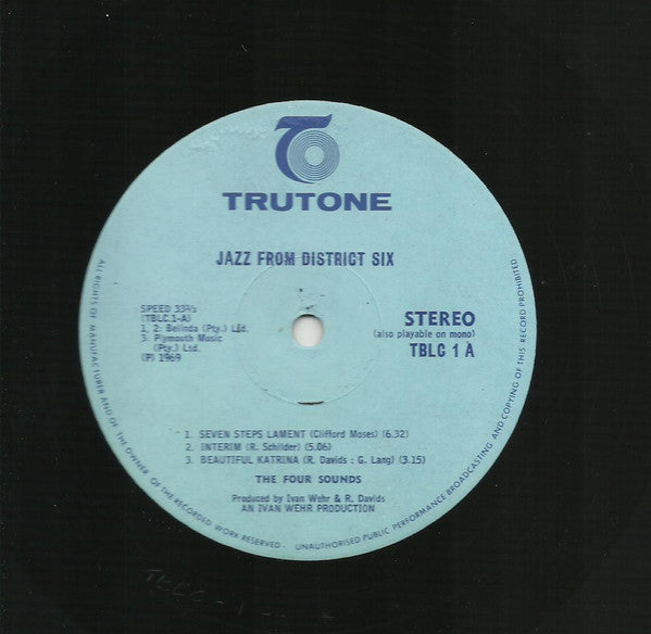 The Four Sounds (4) : Jazz From District Six (LP, Album)