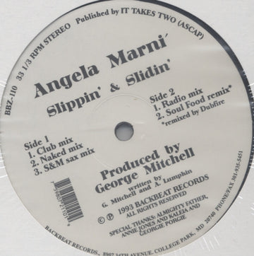 Angela Marni : Slippin' & Slidin' (12")