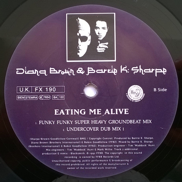 Diana Brown & Barrie K Sharpe : Eating Me Alive (12")