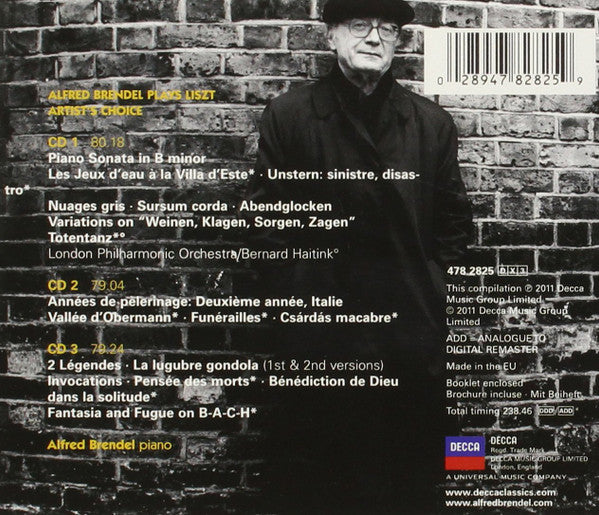 Alfred Brendel, Franz Liszt : Alfred Brendel Plays Liszt (3xCD, Comp)