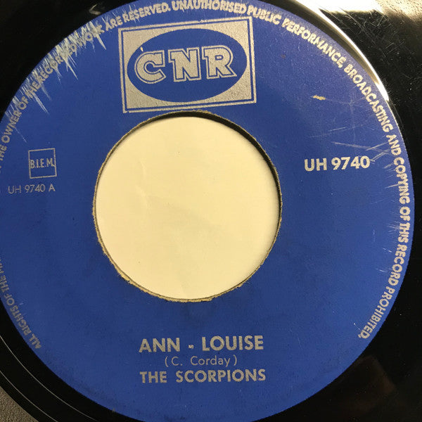 The Scorpions : Ann-Louise / Baby Back Now (7", Single, Red)
