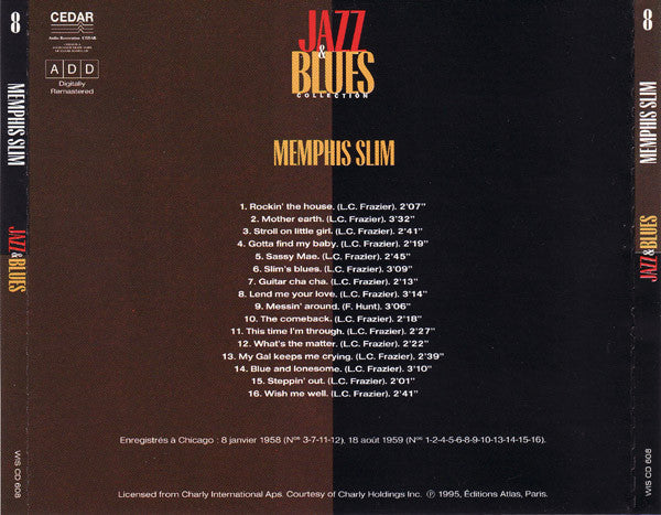 Memphis Slim : Jazz & Blues Collection Vol. 8 (CD, Comp, RM)