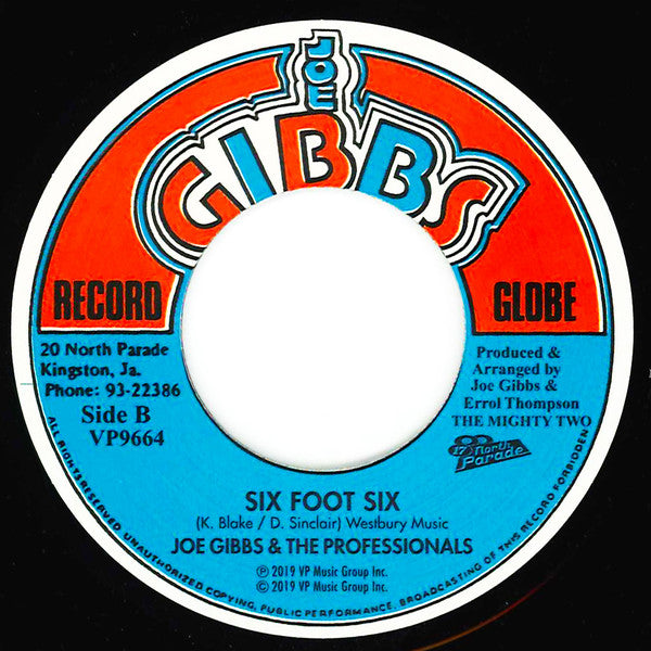 Prince Alla / Joe Gibbs & The Professionals : Naw Go A Them Burial / Six Foot Six (7", RE)