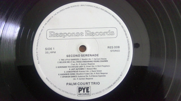 Palm Court Trio : Second Serenade (LP)