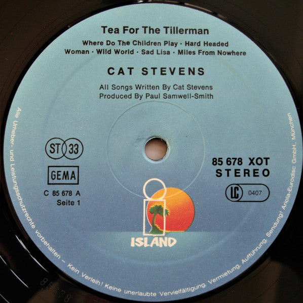 Cat Stevens : Tea For The Tillerman (LP, Album, RE)