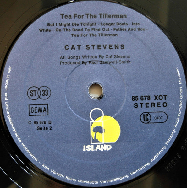 Cat Stevens : Tea For The Tillerman (LP, Album, RE)