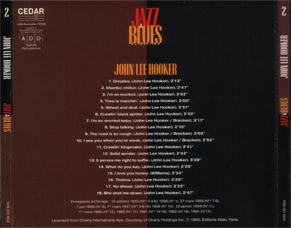 John Lee Hooker : Jazz & Blues Collection Vol. 2 (CD, Comp, RM)