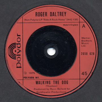 Roger Daltrey : Walking The Dog (7", Single)