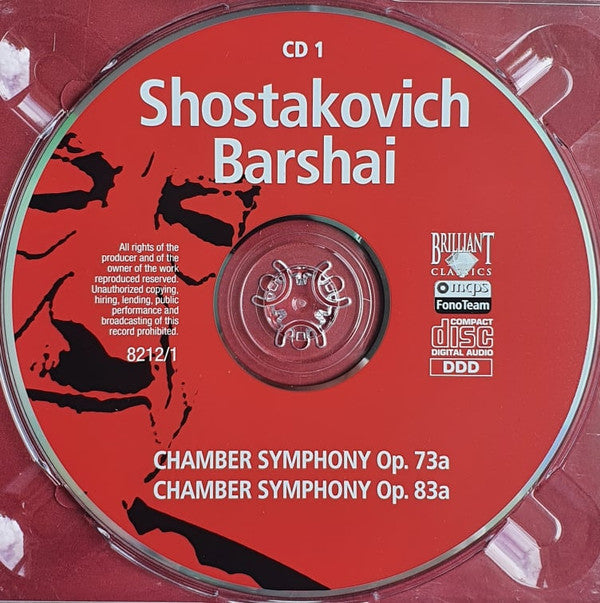 Dmitri Shostakovich / Rudolf Barshai, Orchestra Sinfonica Di Milano Giuseppe Verdi, Rudolf Barshai : Chamber Symphonies 1-5 (2xCD, Album, Dig)