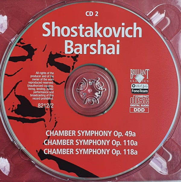 Dmitri Shostakovich / Rudolf Barshai, Orchestra Sinfonica Di Milano Giuseppe Verdi, Rudolf Barshai : Chamber Symphonies 1-5 (2xCD, Album, Dig)