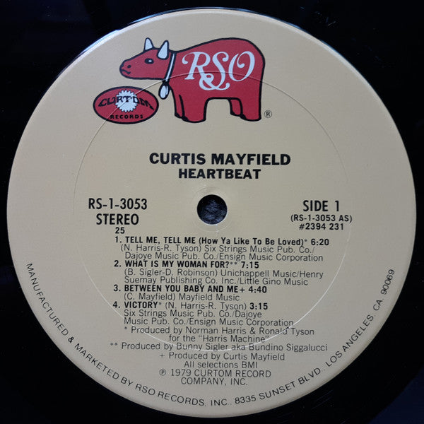 Curtis Mayfield : Heartbeat (LP, Album, 25 )