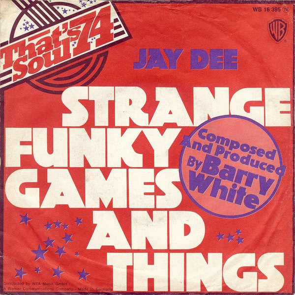 Jay Dee (3) : Strange Funky Games And Things (7", Single)