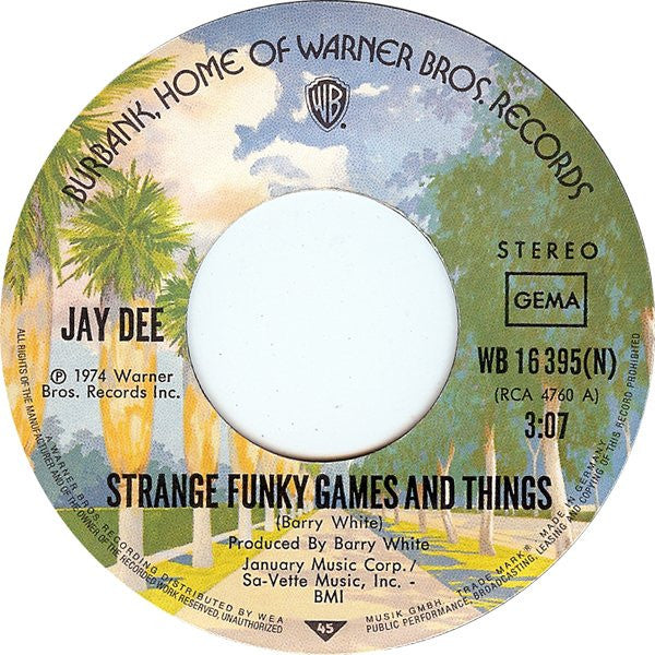 Jay Dee (3) : Strange Funky Games And Things (7", Single)