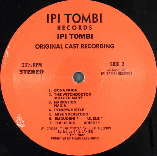 Ipi-Tombi : Bertha Egnos & Gail Lakier's Ipi Tombi: Original Cast Recording (2xLP, RE)