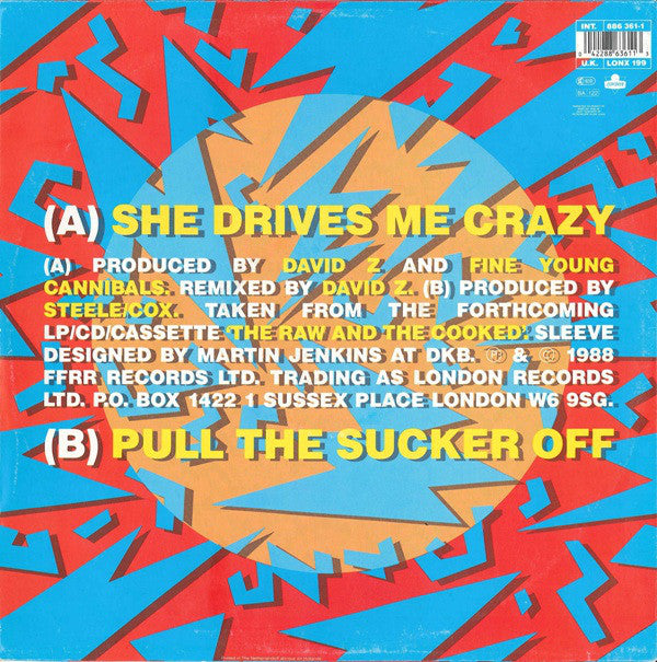Fine Young Cannibals : She Drives Me Crazy (12", EP)