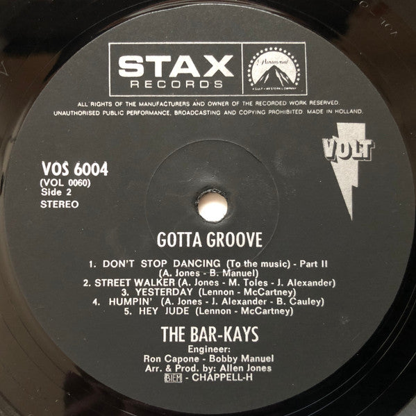 The Bar-Kays* : Gotta Groove (LP, Album)
