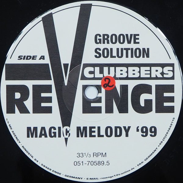 Groove Solution : Magic Melody '99 (12")