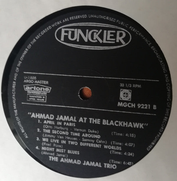 Ahmad Jamal : Ahmad Jamal At The Blackhawk (LP, Ope)
