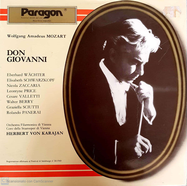 Wolfgang Amadeus Mozart, Eberhard Wächter, Elisabeth Schwarzkopf, Nicola Zaccaria, Leontyne Price, Cesare Valletti, Walter Berry, Graziella Sciutti, Rolando Panerai, Wiener Philharmoniker, Wiener Staatsopernchor, Herbert von Karajan : Don Giovanni (3xLP, Album)