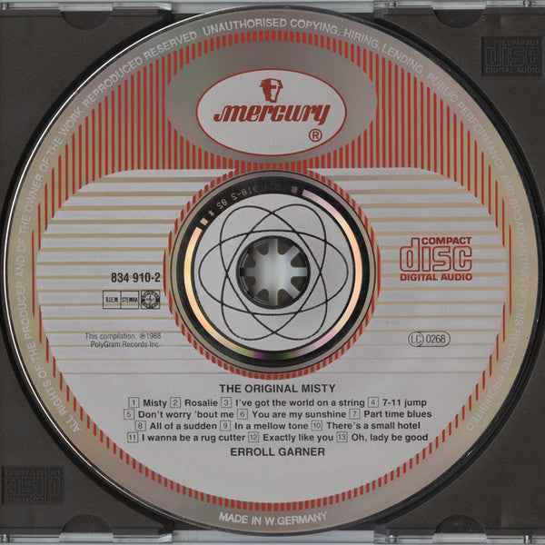 Erroll Garner : The Original Misty (CD, Album, RE, RM)
