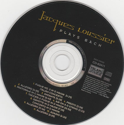 Jacques Loussier : Plays Bach (CD, Comp)