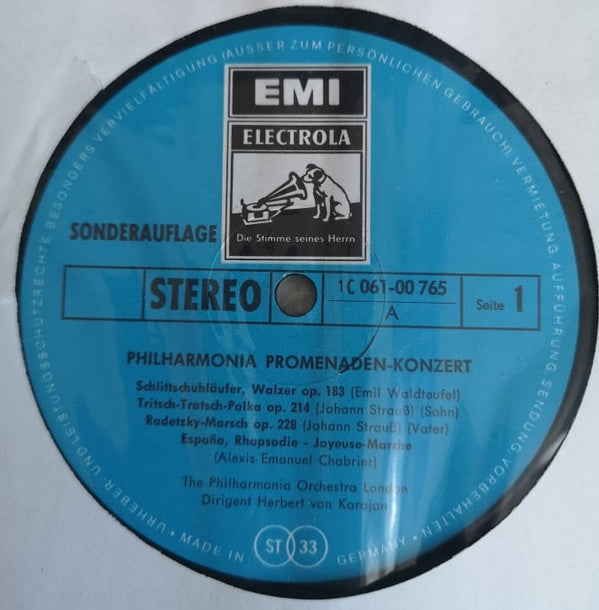 Herbert von Karajan, Philharmonia Orchestra : Karajan Dirigiert Johann Strauss, Suppe, Offenbach U.A. (LP, Club, Blu)