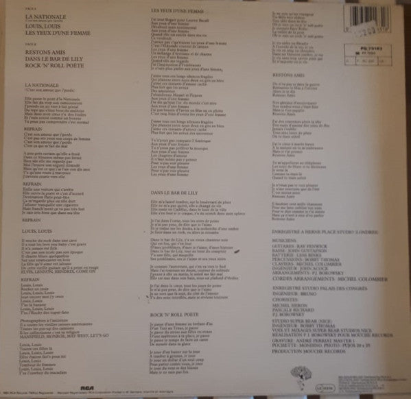 Dick Rivers : Rock 'n' Roll Poète (LP, MiniAlbum)