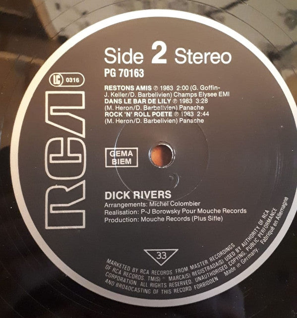 Dick Rivers : Rock 'n' Roll Poète (LP, MiniAlbum)