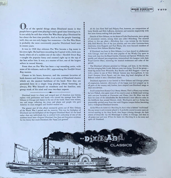 Pee Wee Hunt : Dixieland Classics (LP)