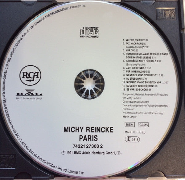 Michy Reincke : Paris (CD, Album, RE)