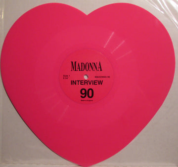 Madonna : Interview 90 (7", Shape, Unofficial, Pin)