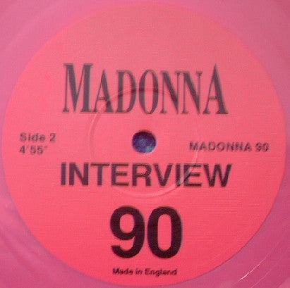 Madonna : Interview 90 (7", Shape, Unofficial, Pin)