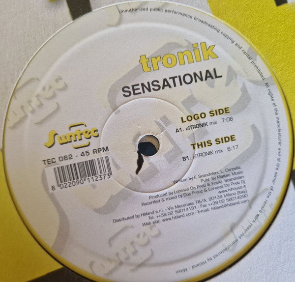 Tronik : Sensational (12")