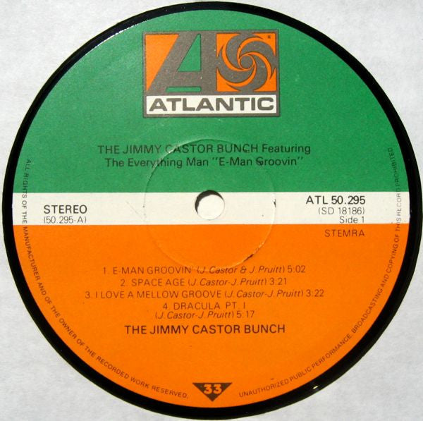 The Jimmy Castor Bunch Featuring The Everything Man : E-Man Groovin' (LP, Album)
