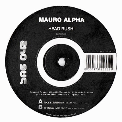 Mauro Alpha : Head Rush! (12")