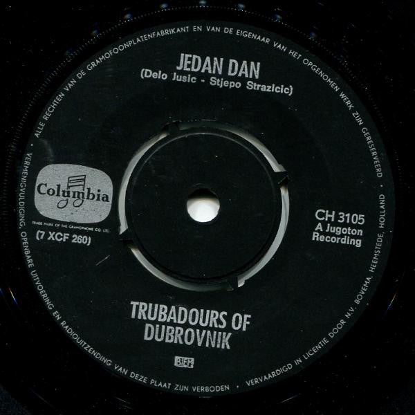 Dubrovački Trubaduri : Jedan Dan (7", Single)