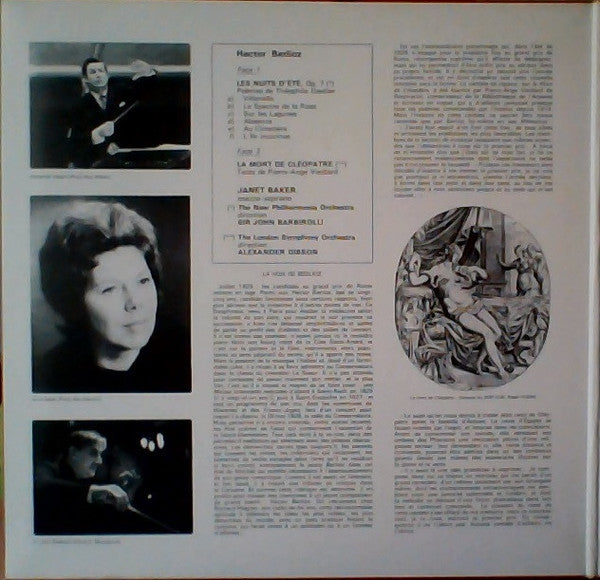 Hector Berlioz - London Symphony Orchestra ▪ Alexander Gibson, New Philharmonia Orchestra ▪ Sir John Barbirolli, Janet Baker : La Mort De Cléopâtre ▪ Nuits D'été ▪  (LP, Comp)