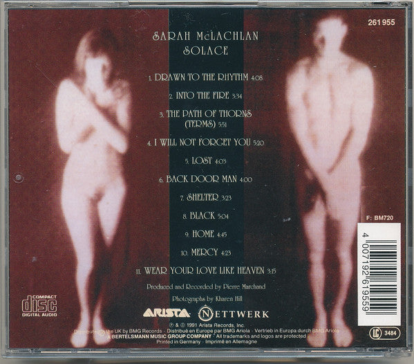 Sarah McLachlan : Solace (CD, Album, RP)