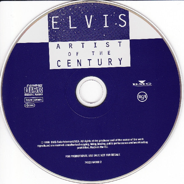 Elvis Presley : Artist Of The Century (CD, Promo, Smplr)