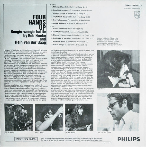Rob Hoeke And Hein van der Gaag : Four Hands Up (LP, Album)
