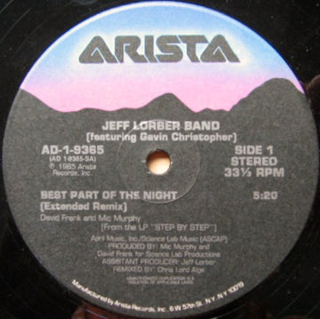 Jeff Lorber Band* : Best Part Of The Night (12")