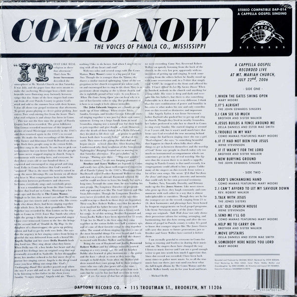 Various : Como Now: The Voices Of Panola Co., Mississippi (LP, Album)