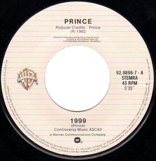 Prince : 1999 (7", Single)