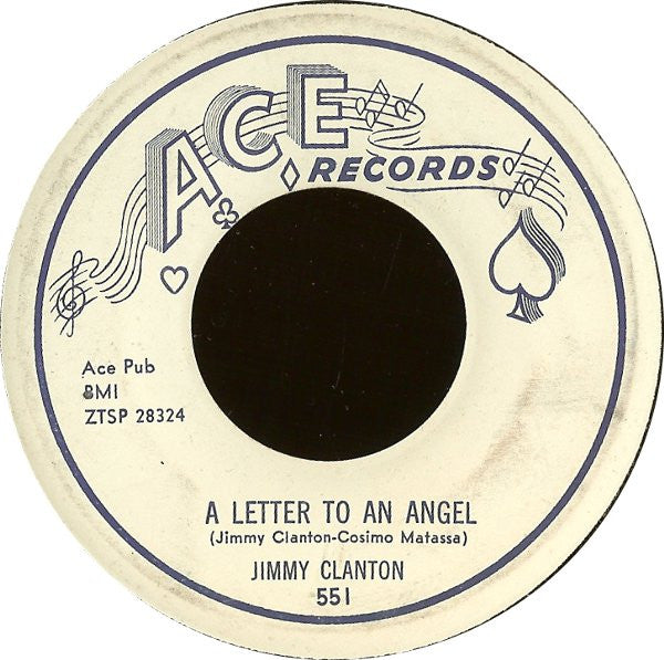 Jimmy Clanton : A Letter To An Angel / A Part Of Me (7", Styrene)