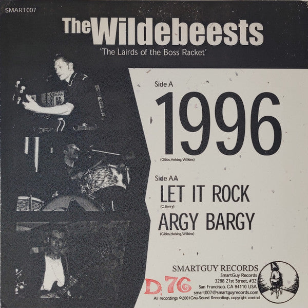 The Wildebeests : 1996 (7", Ltd)