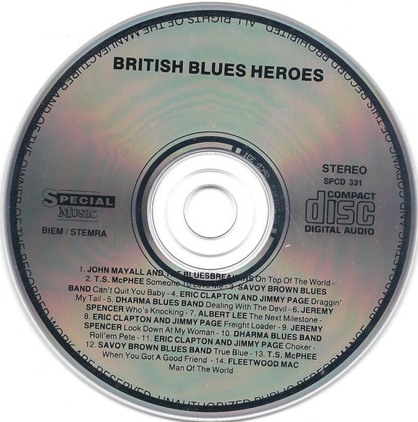 Eric Clapton And Friends ... Jimmy Page, Fleetwood Mac, John Mayall : British Blues Heroes (CD, Comp)