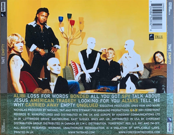 Tait : Empty (CD, Album)