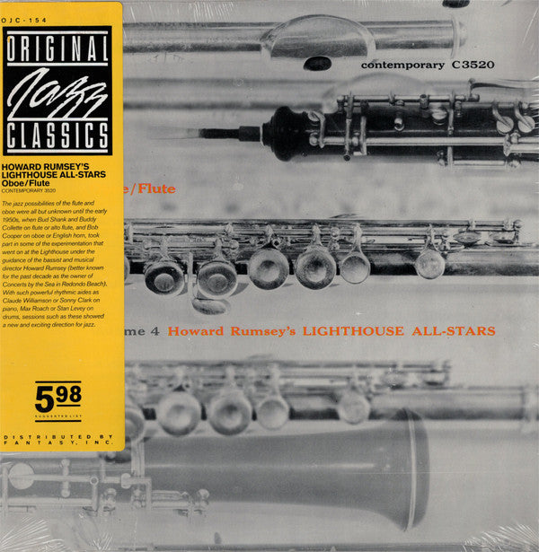 Howard Rumsey's Lighthouse All-Stars : Volume 4, Oboe/Flute (LP, Album, Mono, RE)