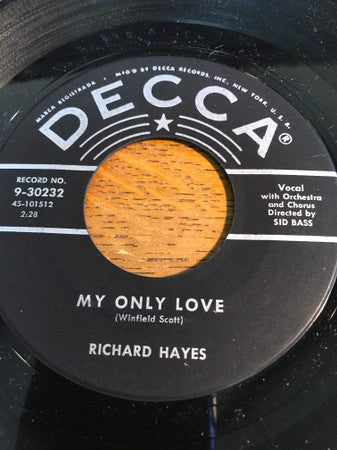 Richard Hayes : Bringing The Blues To My Door (7", Single)